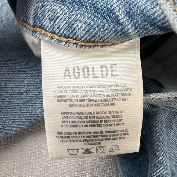 Agolde High waisted Cropped Riley jeans Size 26 - Picture 5 of 11